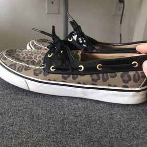 SPERRY cheetah print shoes